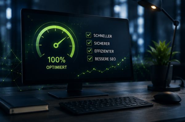 100% optimiert. Schneller, sicherer, effizienter, bessere SEO.